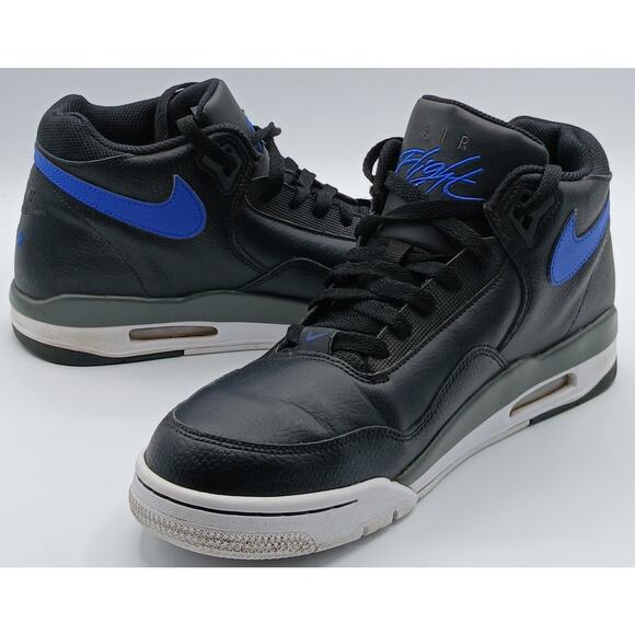 Pre-Loved Nike Flight Legacy Sneakers. Size 11. Black/Blue.